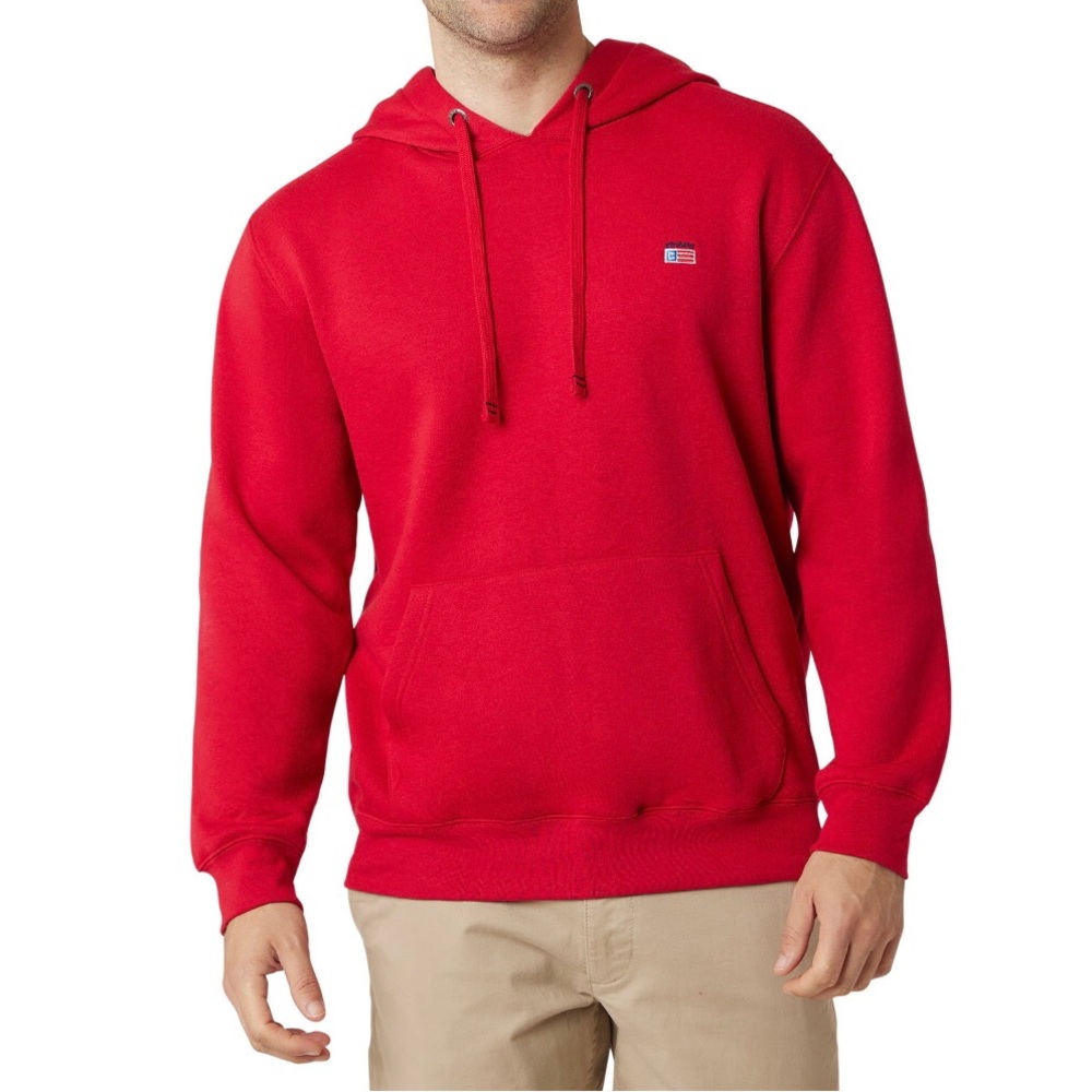 CHAPS Everyday Fleece Hoodie Size 4XB Red Mens New
